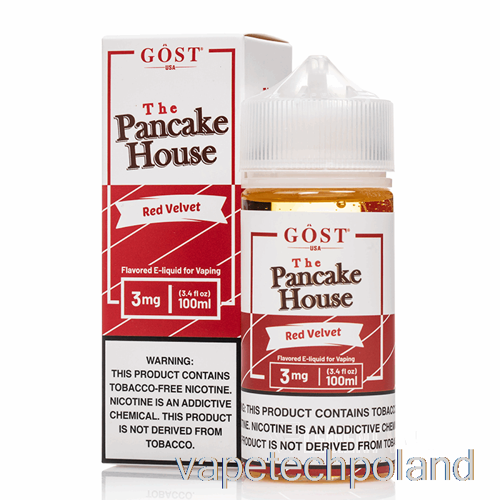 Vape Polska Red Aksamit - The Pancake House - Gost Vapor - 100ml 6mg